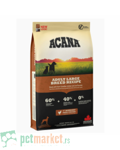 Acana: Hrana za odrasle pse velikih rasa Heritage Adult Large Breed, 17 kg