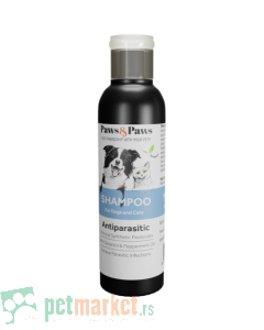 Paws and Paws: Prirodni ektoantiparazitski šampon Antiparasitic, 250 ml
