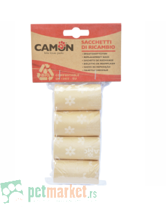 Camon: Biorazgradive kesice za izmet braon,  4x10 kom