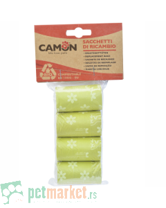 Camon: Biorazgradive kesice za izmet zelene, 4x10 kom