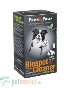 Paws and Paws: Preparat protiv parazita na bazi dimentikona Biospot Cleaner, male rase i mačke