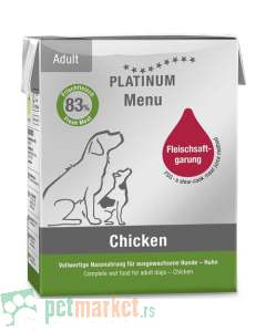 Platinum: Kompletan obrok za odrasle pse Menu, piletina