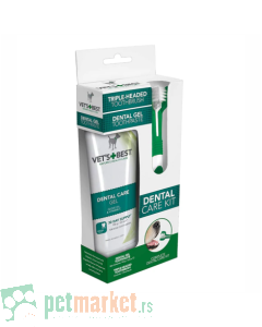 Vet's Best: Četkica i pasta za zube za odrasle pse Dental Care Kit