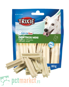 Trixie: Poslastica za čišćenje zuba za male pse Dentros, 60 gr