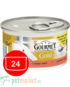 Gourmet Gold: Mus za mačke Savoury Cake, 24x85 gr