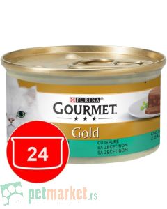 Gourmet Gold: Pašteta za mačke Pate, 24x85 gr