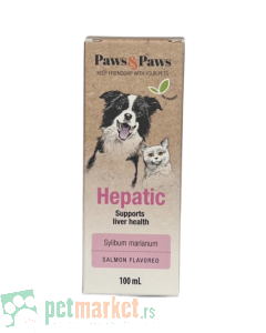 Paws and Paws: Preparat za jačanje funkcije jetre Hepatic, 100 ml