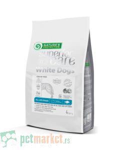 Natures Protection: Hrana za bele pse Superior Care White Dog Adult All Breed, bela riba