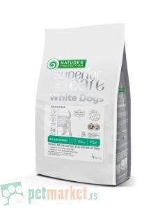 Natures Protection: Hrana za bele pse White Dog Grain Free Adult All Breed, insekti