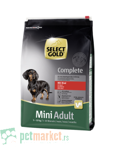 Selecta Gold: Hrana za odrasle pse malih rasa Complete Mini Govedina