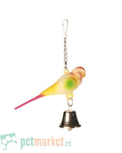 Trixie: Igračka plastična ptica sa zvoncem