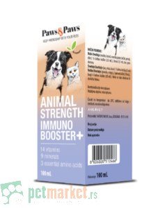 Paws and Paws: Preparat za opšte jačanje organizma Immuno Booster +, 100 ml