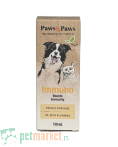 Paws and Paws: Preparat za jačanje imuniteta Immuno, 100 ml