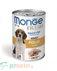 Monge: Komadići mesa u sosu za odrasle pse Fresh Adult, 400 gr