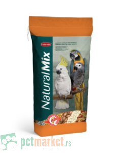 Padovan: Kompletna hrana za velike papagaje Naturalmix Pappaggalli, 18 kg