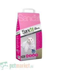 Sanicat: Grudvajući posip za mačke Clumping Ultra, 15l