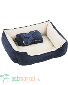 Pawise: Ležaljka sa ćebetom i jastukom Pet Bed, plava