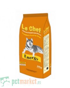 Le Chef Dog: Viokoenergetska hrana za pse Energy, 20 kg