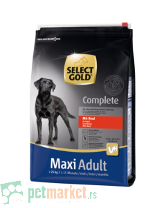 Selecta Gold: Hrana za odrasle pse velikih rasa Complete Maxi Govedina, 12 kg