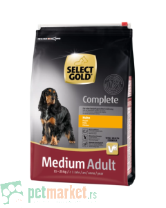 Selecta Gold: Hrana za odrasle pse srednjih rasa Complete Medium Piletina, 12 kg