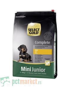 Selecta Gold: Hrana za štence malih rasa Complete Mini Junior Piletina, 1 kg