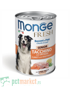 Monge: Komadići mesa u sosu za starije pse Fresh Senior, 400 gr