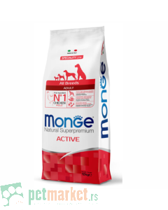 Monge: Visokokalorična hrana za pse Active All Breeds, 12 kg