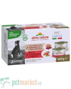 Almo Nature: Vlažna hrana za pse HFC Complete, 4x95 gr