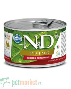 N&D: Vlažna hrana za pse malih rasa Prime Mini Adult, 3x140 gr