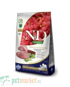 N&D Quinoa: Hrana za kontrolu težine Dog Weight Management, Kinoa & Jagnjetina