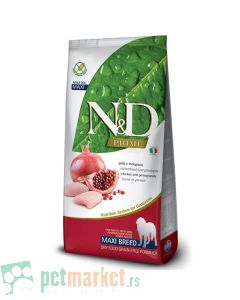 N&D Prime: Hrana za pse Maxi Adult, Piletina i Nar, 12 kg