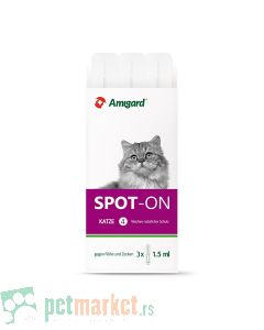 Amigard: Preparat protiv buva i krpelja Cat 3 Spot On
