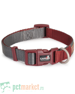 Camon: Ogrlica za pse Bicolor Sivo-Crvena