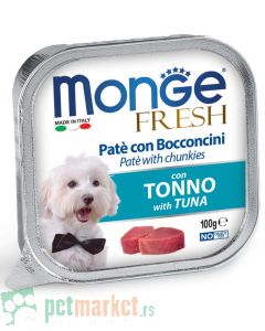 Monge: Pašteta za pse sa komadićima mesa Fresh Pate, 6 x 100 gr
