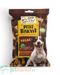 Little Chef: Poslastica za pse sa rogačem Petit Biskvit Rogač, 150 gr