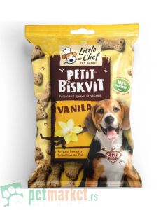Little Chef: Poslastica za pse sa ukusom vanile Petit Biskvit Vanila, 150 gr