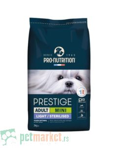 Pro Nutrition Prestige: Niskokalorična hrana za male rase Mini Light, 3 kg