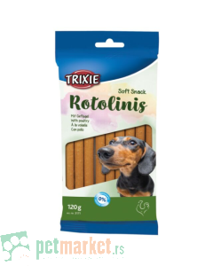 Trixie: Mekane pileće rolnice za pse Rotolinis, 120 gr