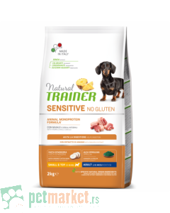 Trainer Natural: Hrana za odrasle pse malih rasa Sensitive Mini Adult, Šunka
