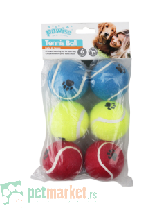 Pawise: Set od 6 teniskih loptica Tennis Ball 6pack