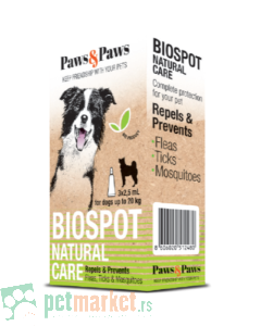 Avevet: Prirodno sredstvo protiv parazita za pse do 7-20 kg Biospot On, 3x2.5 ml