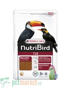 Versele Laga: Peletirana hrana za velike ptice i papagaje NutriBird T16, 10 kg