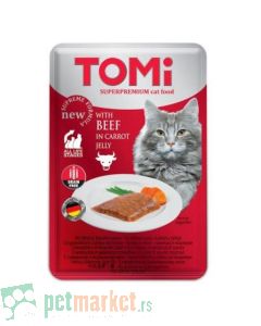 Tomi: Komadići mesa u želeu za mačke, 100gr