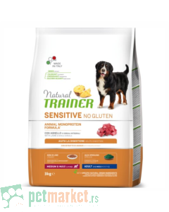 Trainer Natural: Hrana za odrasle pse Sensitive Medium/Maxi Adult, Jagnjetina