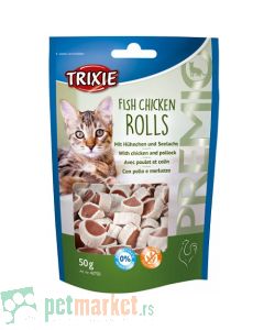 Trixie: Poslastica za mačke Premio, Fish Chicken Rolls, 50 gr