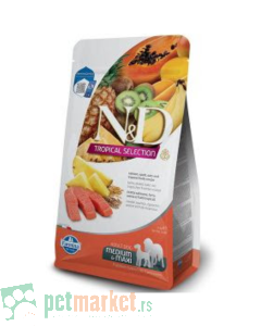 N&D Tropical: Hrana za odrasle pse srednjih i velikih rasa Medimu/Maxi Adult Losos, 10 kg