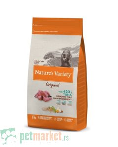 Nature’s Variety: Hrana za odrasle pse Original Medium/Maxi Adult, Tuna