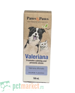 Paws and Paws: Preparat za smirenje Valeriana, 100 ml