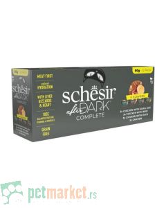 Schesir: Vlažna hrana za mačke After Dark Multipack, 12x80 gr