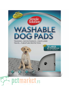 Simple Solution: Višekratna periva podloga za pse Washable Dog Pads, 2 kom 